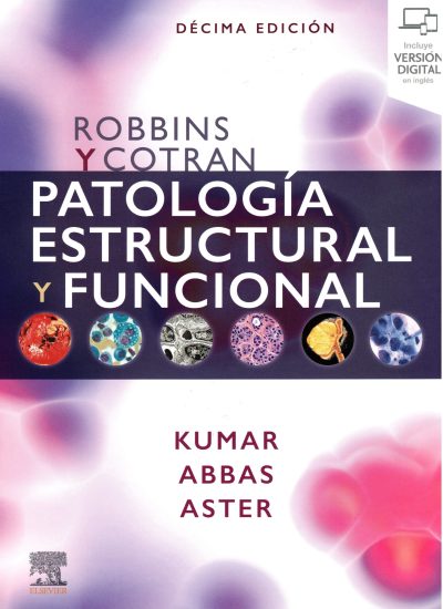 Portada de Robbins 10° Edición - copia anillada impresa a color en hoja A4